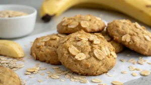Banana Oat Cottage Cheese Cookies