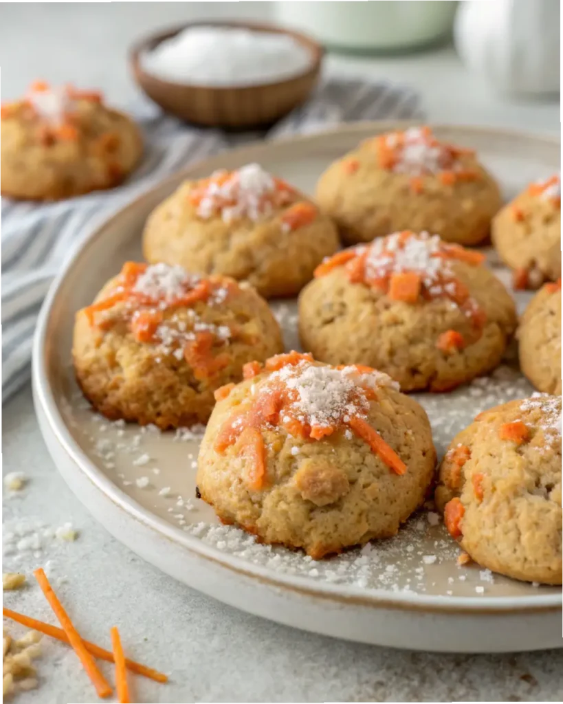 Carrot Cake Cottage Cheese Cookies