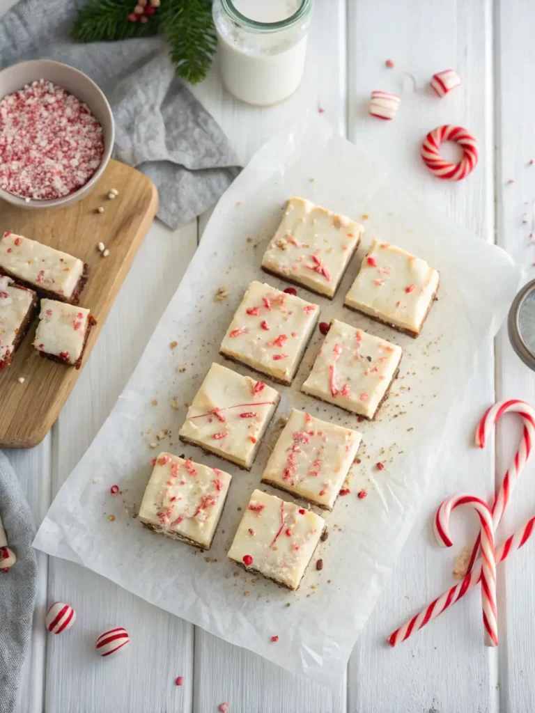 Peppermint Cheesecake Bars