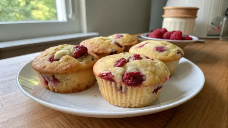 The Best Greek Yogurt Raspberry Muffins