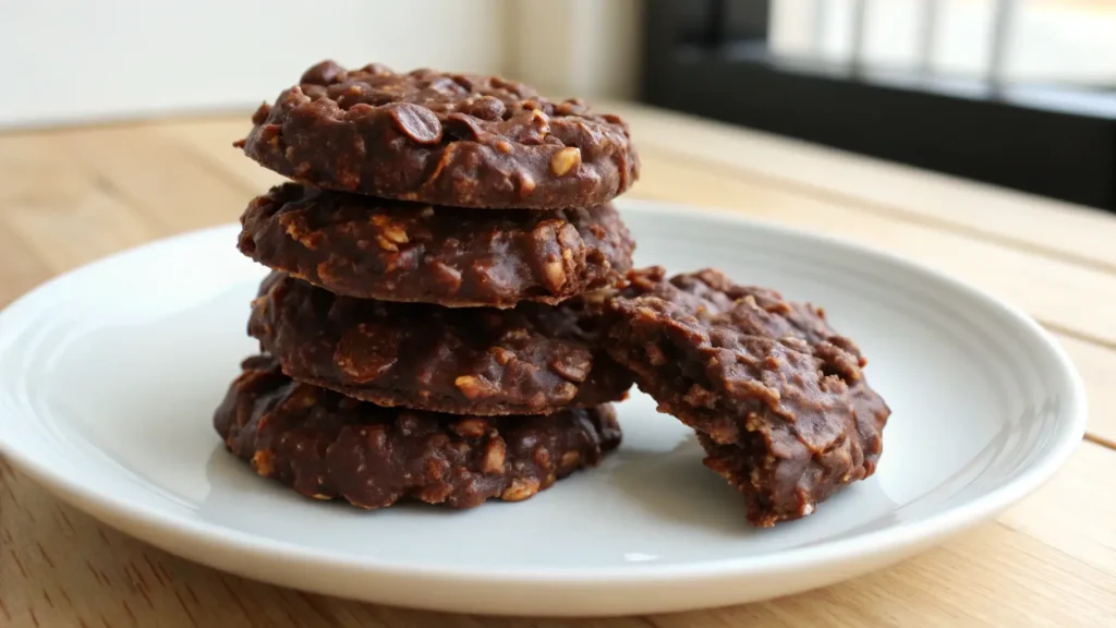 No-Bake Chocolate Peanut Butter Cookies