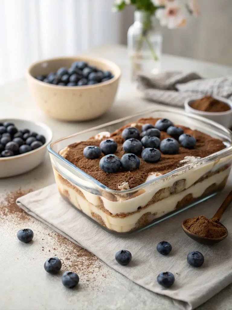 Blueberry Tiramisu