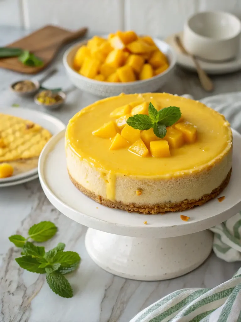 Velvety Mango Cheesecake Bliss