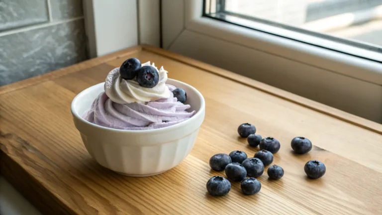 Blueberry Greek Frozen Yogurt