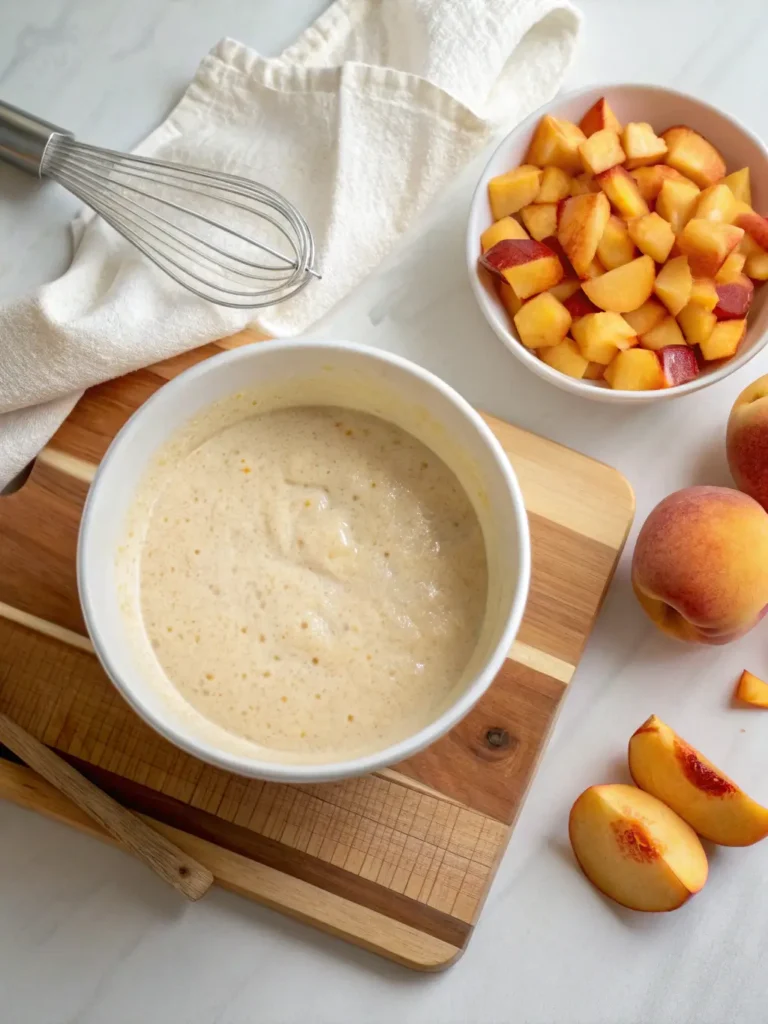 Peach Buttermilk Pancakes