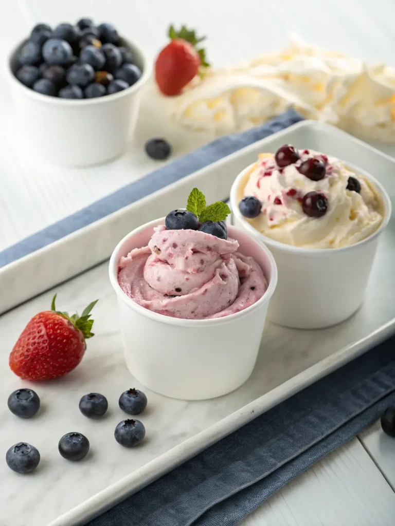 Blueberry Greek Frozen Yogurt