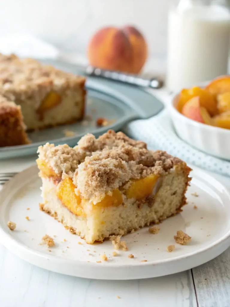 Peach Coffee Cake with Crumb Topping