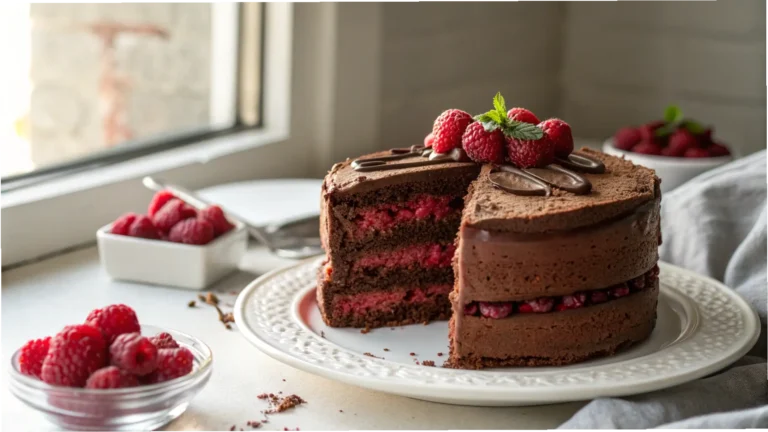 Chocolate Raspberry Layer Cake