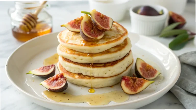 Lemon Ricotta Pancakes with Figs