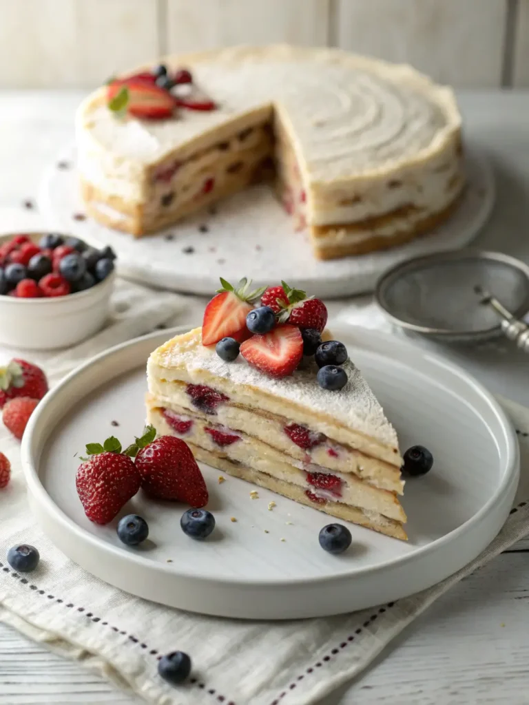 Pancake Cake with Berries