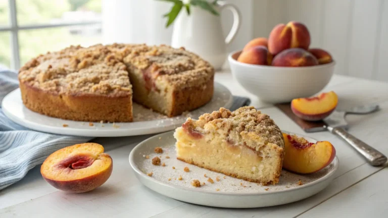 Peach Coffee Cake with Crumb Topping