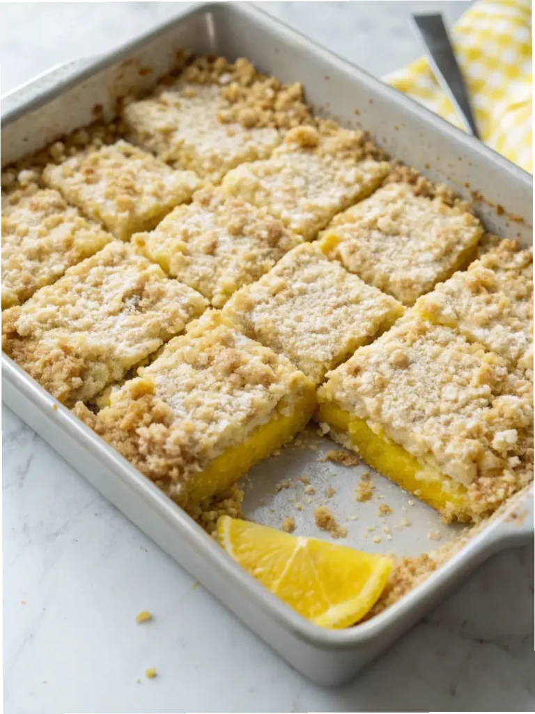 Lemon Oatmeal Crumble Bars