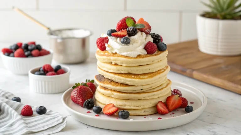 Pancake Cake with Berries