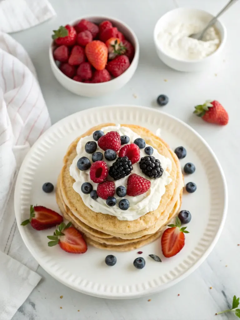 Pancake Cake with Berries