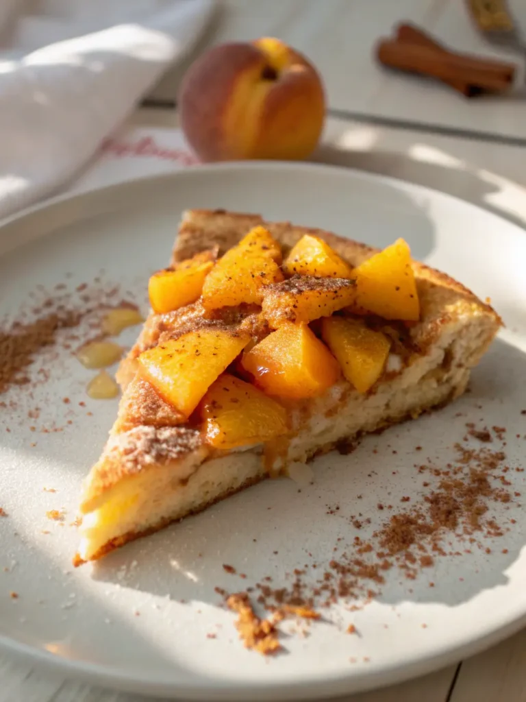 Peach Cobbler Pancakes
