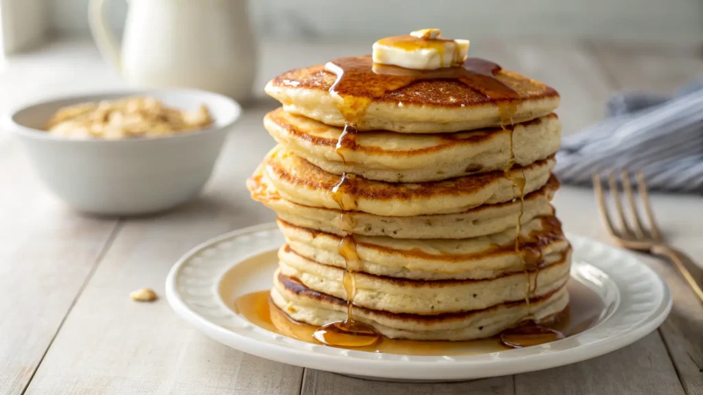 Banana Sour Cream Pancakes