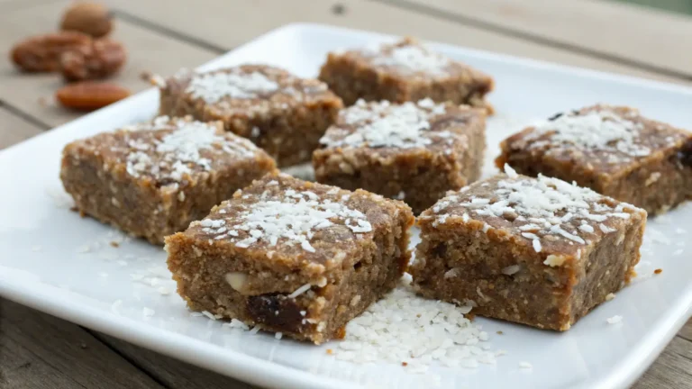 Healthy Coconut Date Energy Squares in 10 Minutes