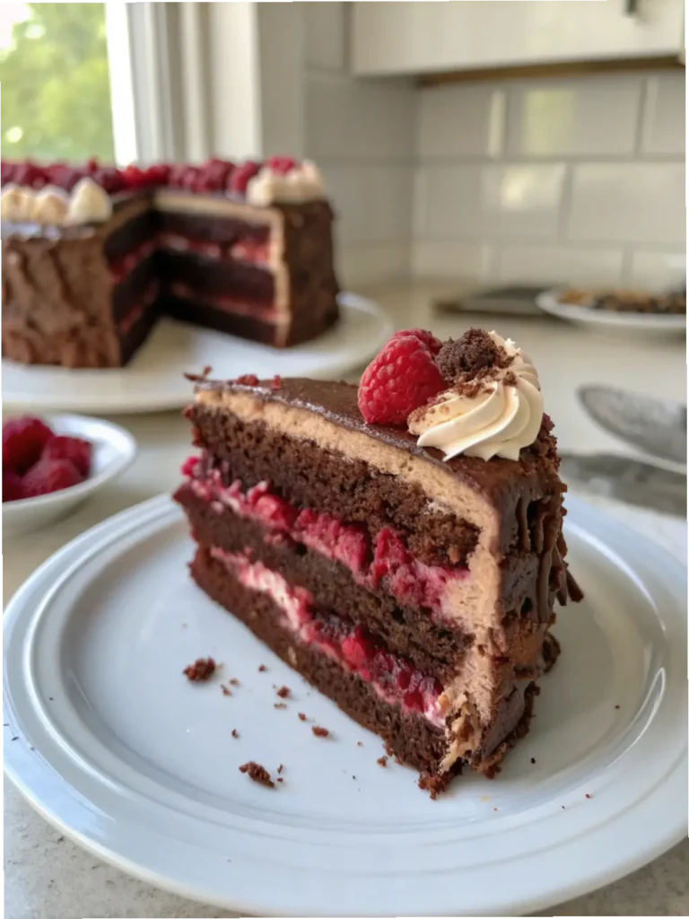 Chocolate Raspberry Layer Cake