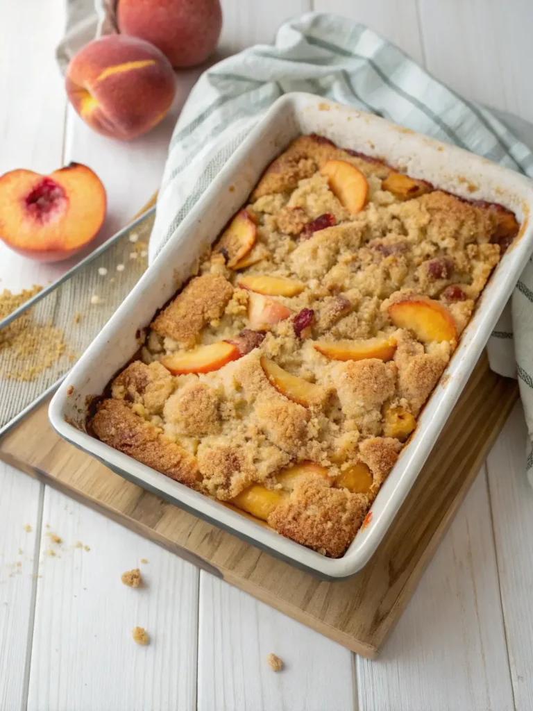 Peach Coffee Cake with Crumb Topping