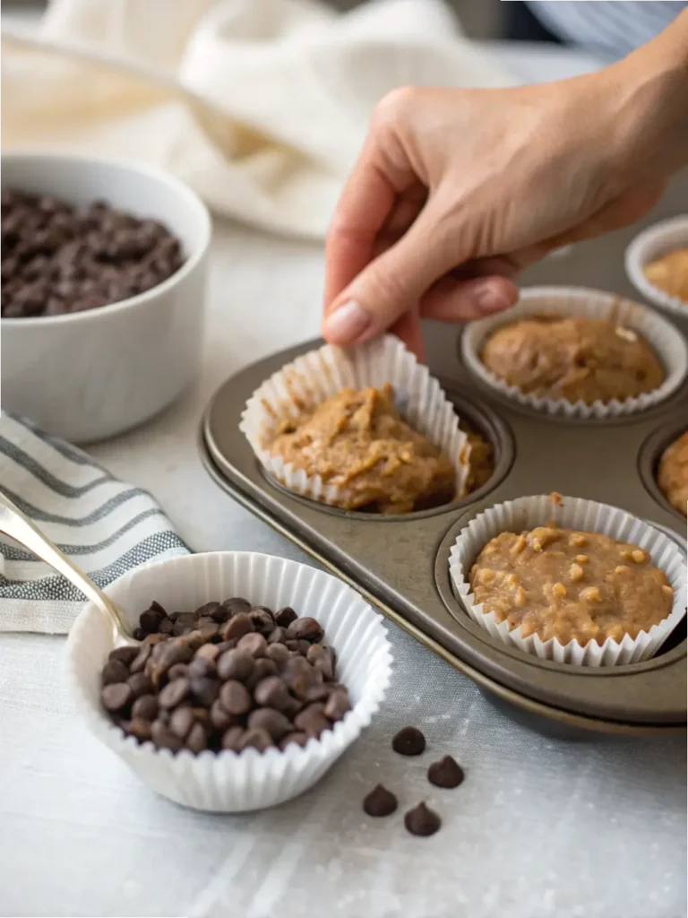Peanut Butter Banana Oatmeal Muffins