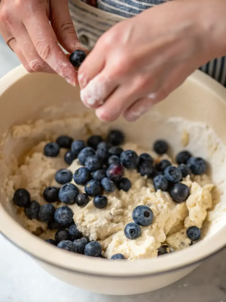 Blueberry Scones with Lemon Glaze