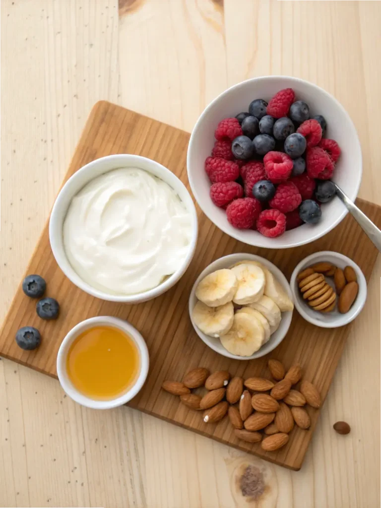 Frozen Greek Yogurt Bark with Fruits and Nuts