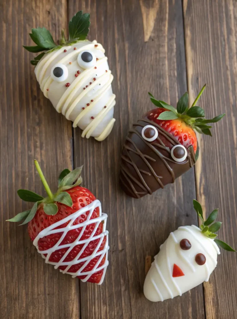Halloween Chocolate-Covered Strawberries