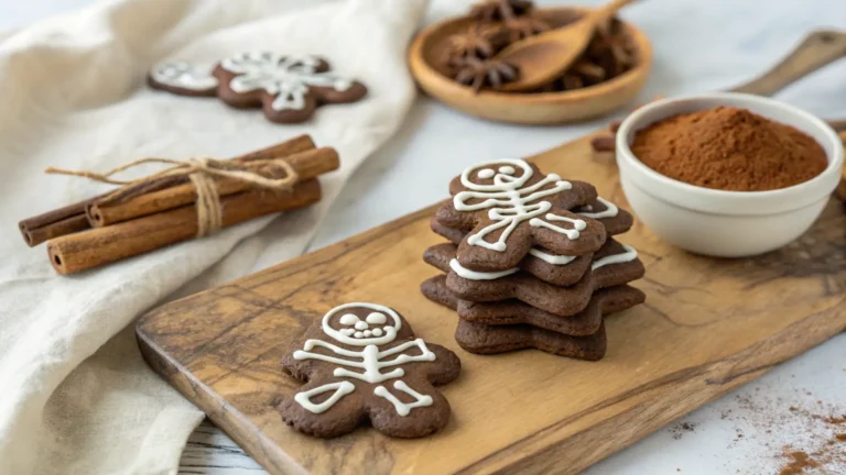 Chocolate Cinnamon Skeleton Cookies