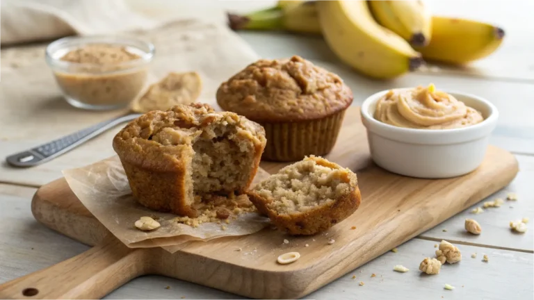 Peanut Butter Banana Oatmeal Muffins