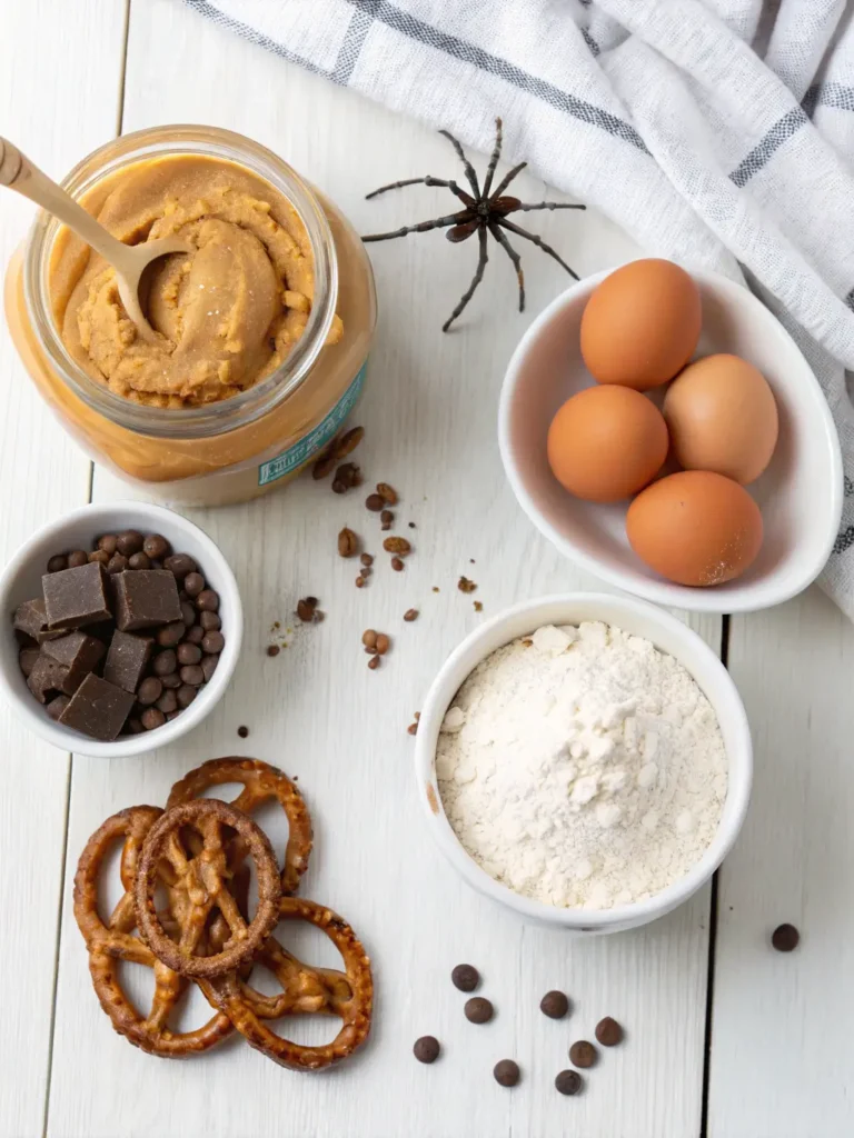 Scary Peanut Butter Spider Cookies