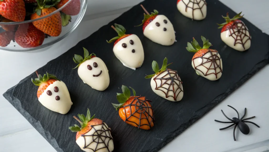 Halloween Chocolate-Covered Strawberries