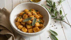 Pumpkin Gnocchi with Brown Butter Sauce