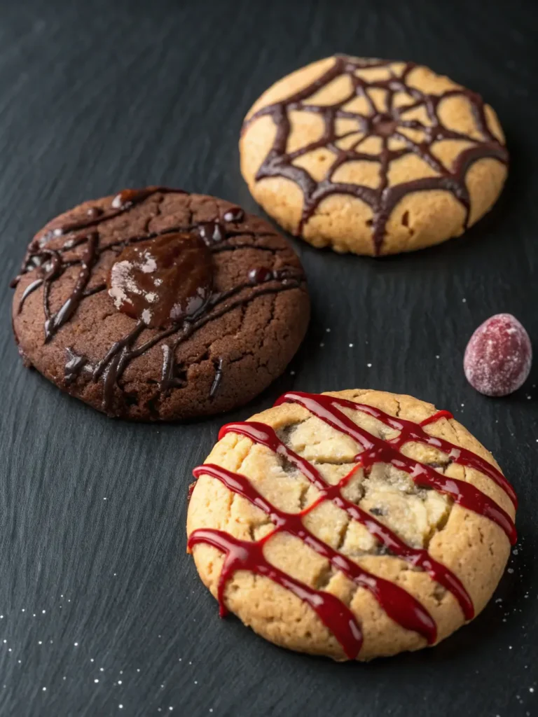 Scary Peanut Butter Spider Cookies