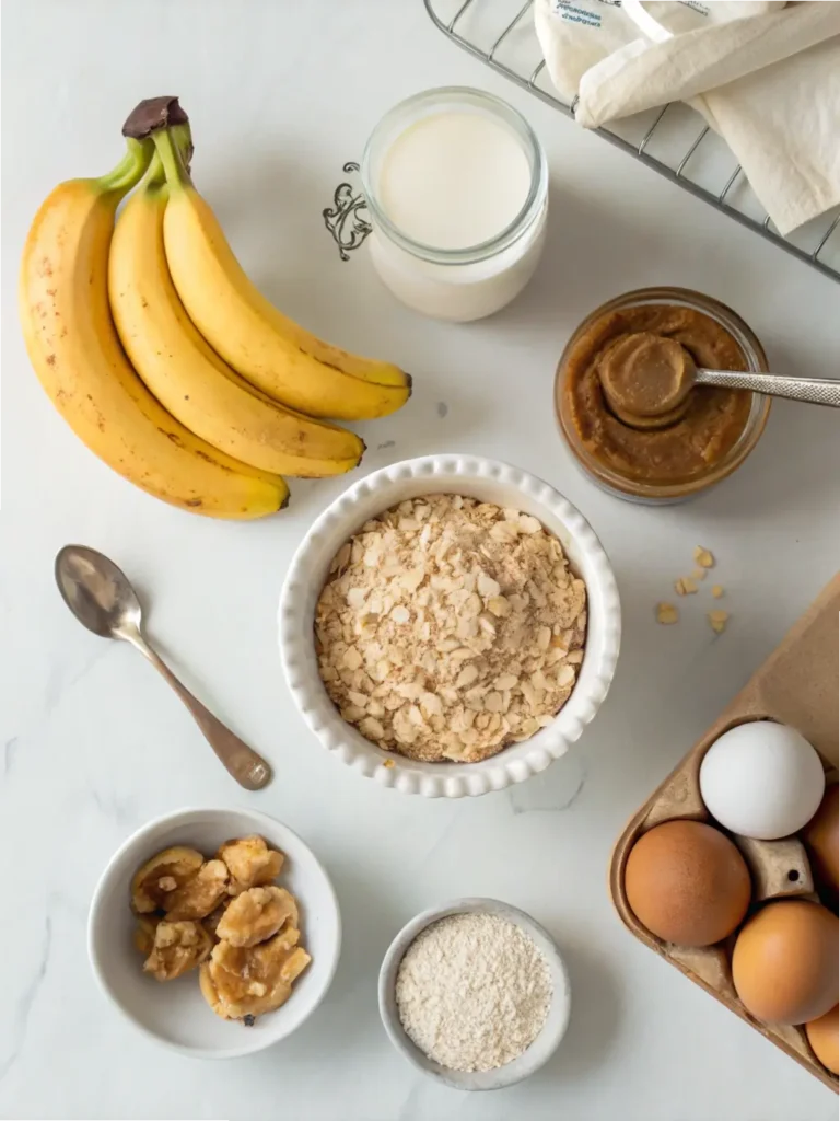 Peanut Butter Banana Oatmeal Muffins