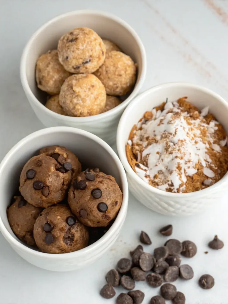 Greek Yogurt Protein Bites with Berries